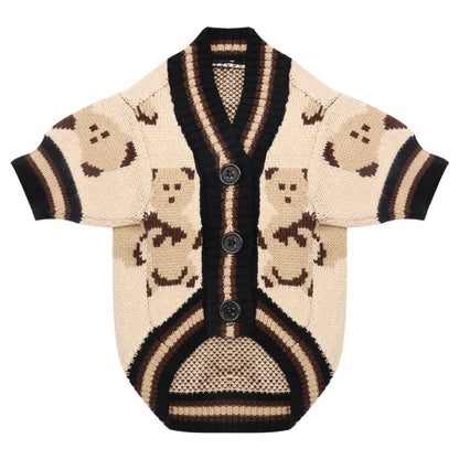 Dog Clothes Winter Fashion Dog Sweater Striped Dog Coat Chihuahua Bichon Frise Clothing Pet Costume Warm Sweaters Dog Cardigan