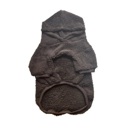 Winter Pet Dog Clothes Fleece Warm Hoodie For Medium Large Dogs Soft Dog Plush Outdoor Coat Labrador Golden Retriever Clothing