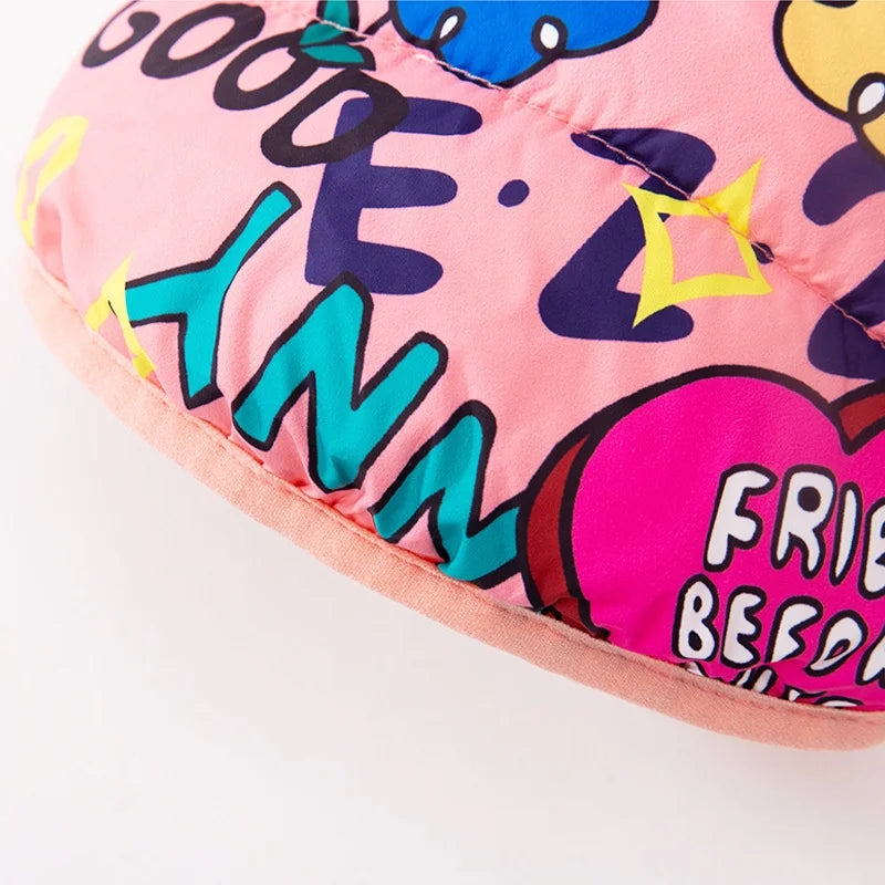 Fashion Print Dog Down Jacket Cute Soft Dog Clothes Winter Cat Jacket Coat Warm Puppy Costume Chihuahua French Bulldog Clothes