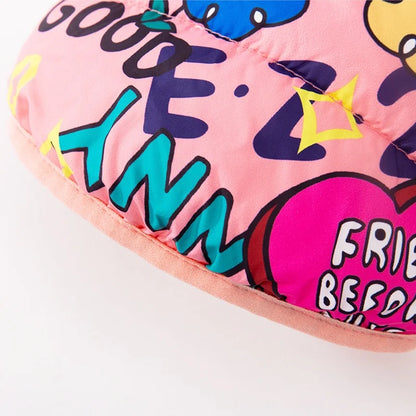 Fashion Print Dog Down Jacket Cute Soft Dog Clothes Winter Cat Jacket Coat Warm Puppy Costume Chihuahua French Bulldog Clothes