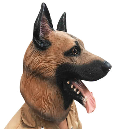 Dog Head Mask Halloween Party Dog Costume Masks Mask Super Bowl Underdog Costume Latex Animal Head Mask