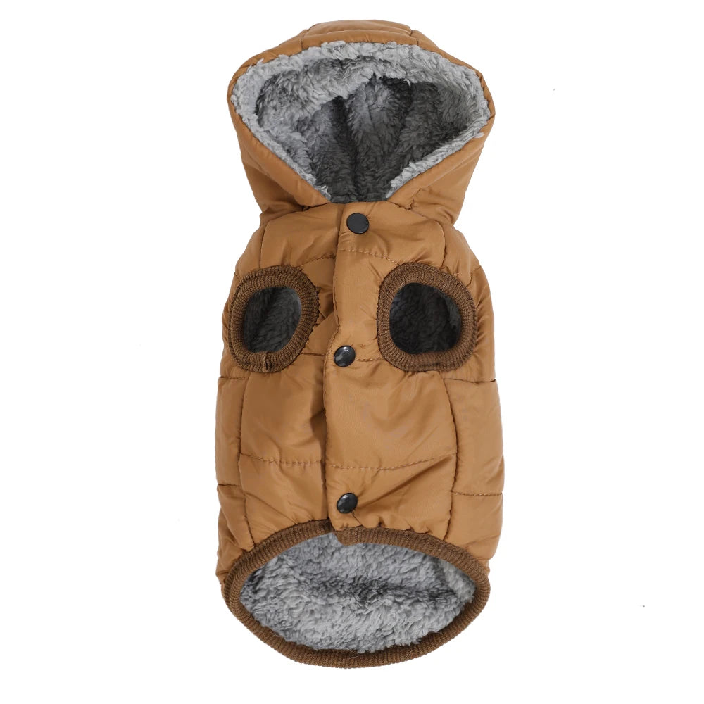 Dog Winter Clothes Warm Pet Thicken Fleece Vest Comfortable Puppy Waterproof Hoodies For Dogs Cats Chihuahua Yorkshire Supplies