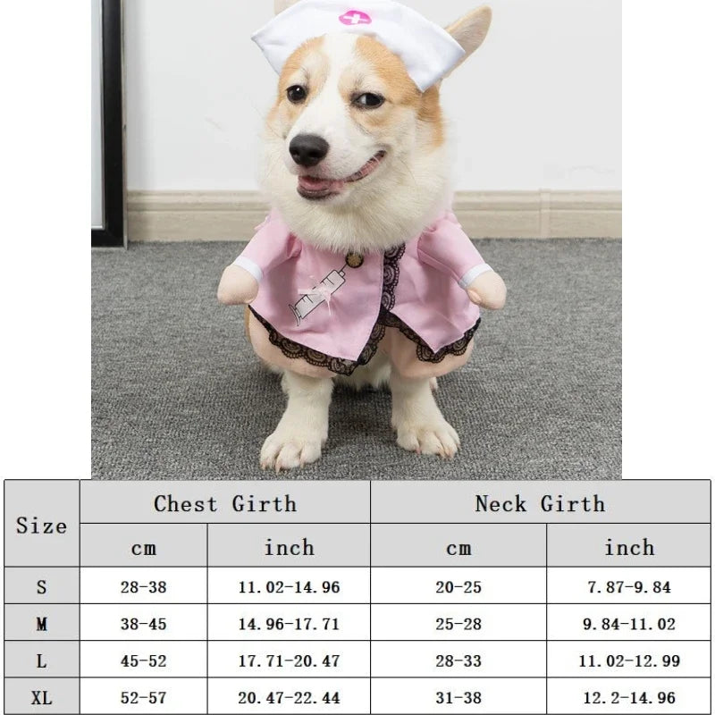 Funny Dog Clothes Sweatshirt Set Cosplay Big Suit Pet Clothes Party Costume Face Cloth Comical Outfits Halloween Dress Jumpsuit