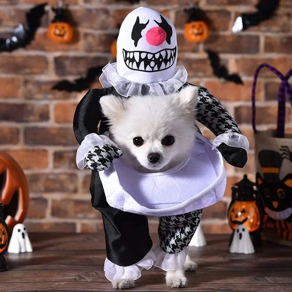 Creative Puppy Halloween Coat Polyester Pet Costume Halloween Pet Clothes Funny Dog Cosplay Dog Cosplay Costume