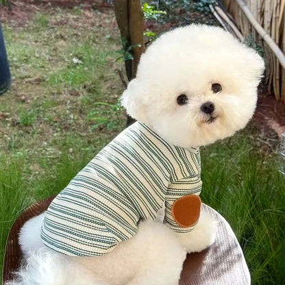 Casual Dog Clothes Autumn Teddy Vest Yorkshire Warm Bottoming Shirt Small to Medium Dog Pullover Dog Stuff
