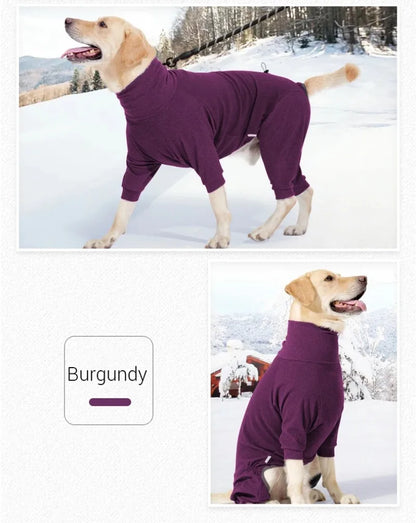 Winter Dog Clothes  4 Legs Jumpsuits Warm Fleece Coat Clothing Autumn for Small Medium Large Dogs Big Pets Apparel Supplies