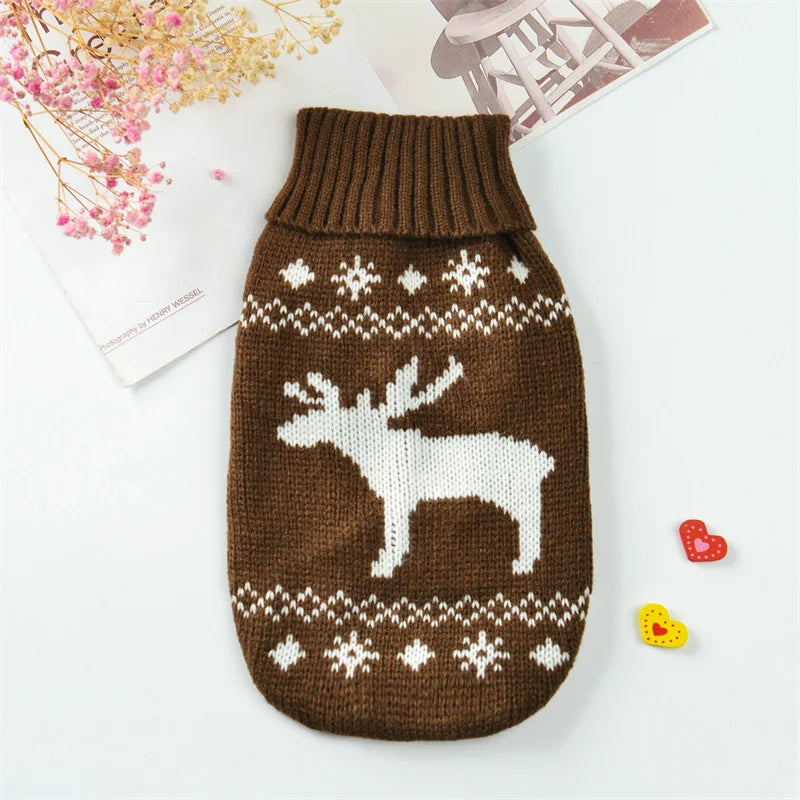 2023 New Arrivals Pet Puppy Clothes Fashion Warm Dog Sweater for Small Dogs Cats Pomeranian Dachshund Autumn Winter Pet Clothing