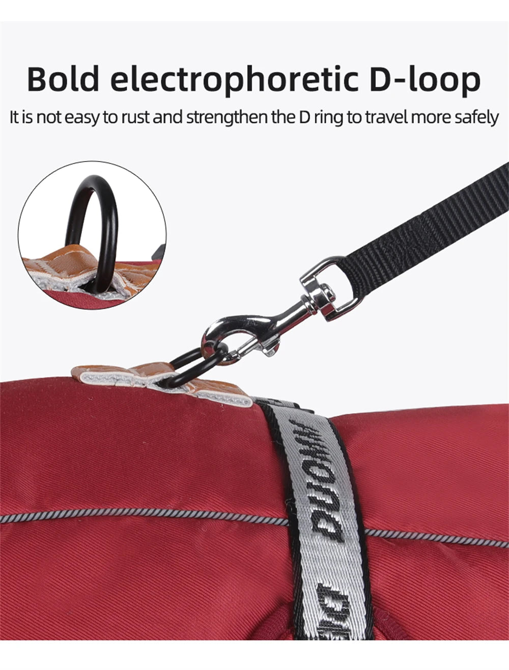 Winter Warm Dog Clothes For Medium Large Dogs Reflective Windproof Pet Thicken Down Jacket Labrador French Bulldog Coat Outfits