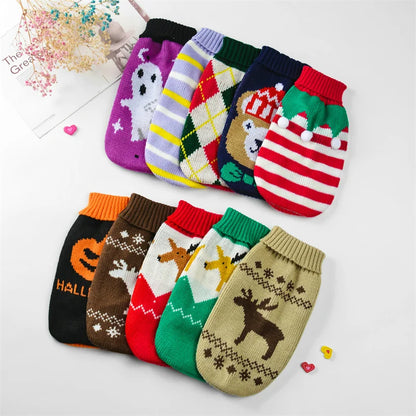 2023 New Arrivals Pet Puppy Clothes Fashion Warm Dog Sweater for Small Dogs Cats Pomeranian Dachshund Autumn Winter Pet Clothing