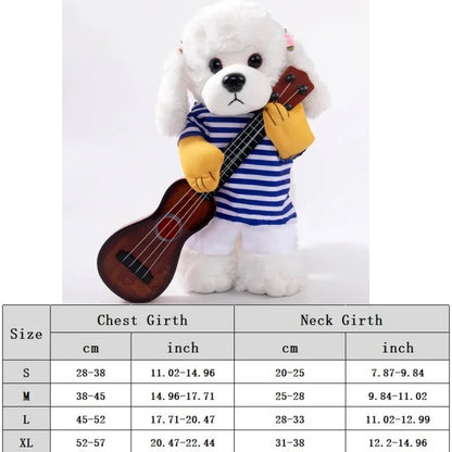 Funny Dog Clothes Sweatshirt Set Cosplay Big Suit Pet Clothes Party Costume Face Cloth Comical Outfits Halloween Dress Jumpsuit