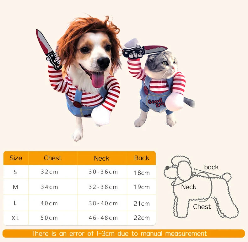 Dog fancy dress Horseback Riding Cosplay Costume Halloween Funny New Year's Dog Suit Soft Breathable Clothes Dogs Accessories