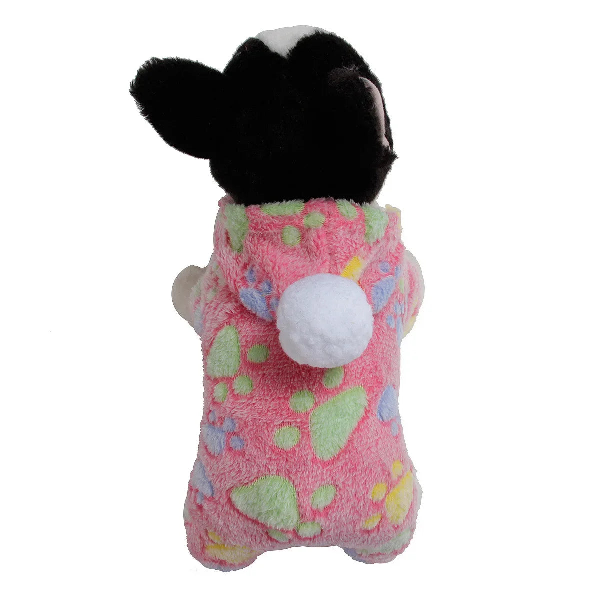 Pet Clothes Flannel Dog Costume Dog Cold Weather Coats Cat Apparel Soft Flannel Doggie Jumpsuit Clothes Pet Four Legged Pajamas