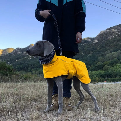 Dog Clothes Autumn and Winter Clothes Medium-sized Large Dog Pet Double Collar Warm Water-repellent Cotton-padded Jacket Vest