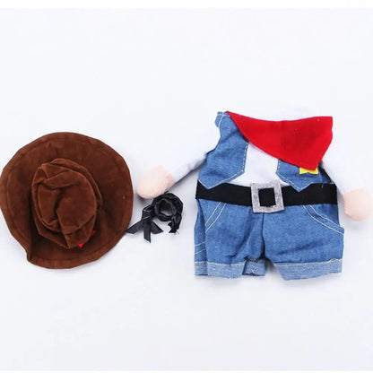 Easy To Wear Halloween Pet Costume Funny Uniform Dog Cosplay Clothing Pet Supplies Soft Fabric Kitten Puppy Costume Animal
