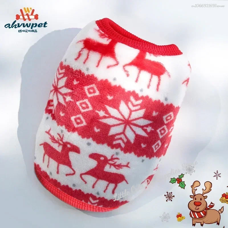 Cute Dog Clothes Winter Vest For Small Dogs Cats Warm Pets Sweater Soft Flannel Puppy Puffer Jacket Dog Accessories Supplies Xxs