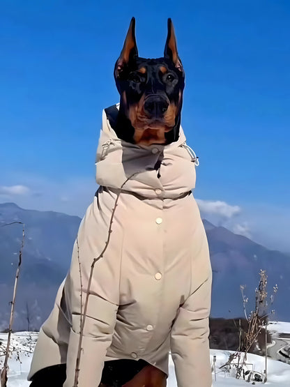 Pet Clothes For Large Dog Winter Warm Big Dog Vest Jacket Waterproof Pet Coat Greyhound Doberman Clothes For Medium Large Dog