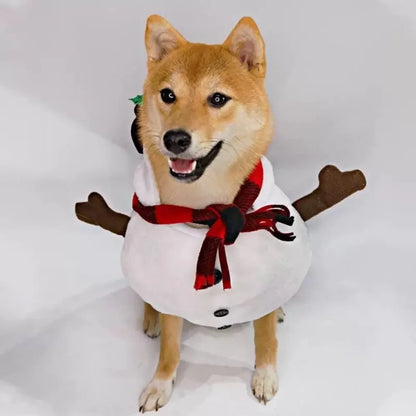 Comfortable Cute Santa Claus Dog Outfit Breathable Pet Dress Up Cats Christmas Clothes Soft Funny Dog Winter Clothes Autumn