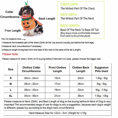 Horror Halloween Pet Costume Dog Cat Funny Party Cosplay Outfit Creative Pet Jumpsuit Suit Holiday Puppy Dress Up With Headgear