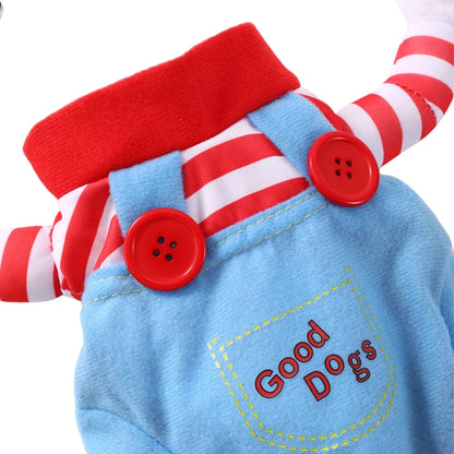 Cute Funny Dog Clothes Halloween Pet Costume For Small Big Dogs Cats Adjustable Puppy Cosplay Outfits Jumpsuit Pug Party Apparel