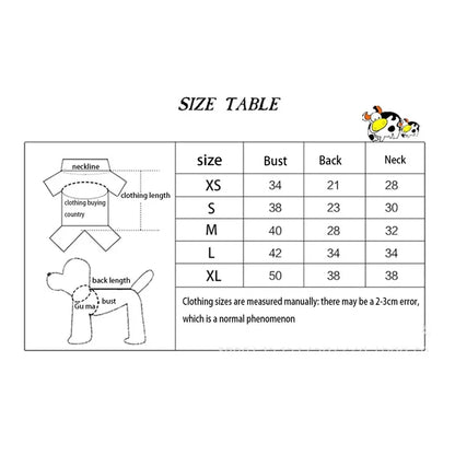 Cow Dog Costume Funny Halloween Dog Costume, Winter Warm Outfits for Small Medium Dogs