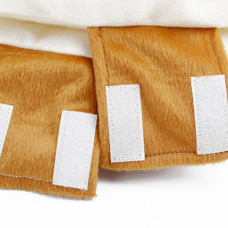 Funny Halloween Dog Costumes Hot Dog Shaped Dachshund Sausage Adjustable Clothes Pet Apparel Dressing Up Cat Party Costume Suit