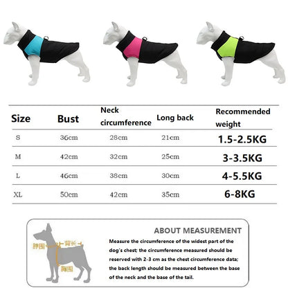 Pet Clothing Coat for Dog Jackets for Small Dogs Luxury Clothes Clothes Puppy Winter Vest Winter Jacket for Dogs