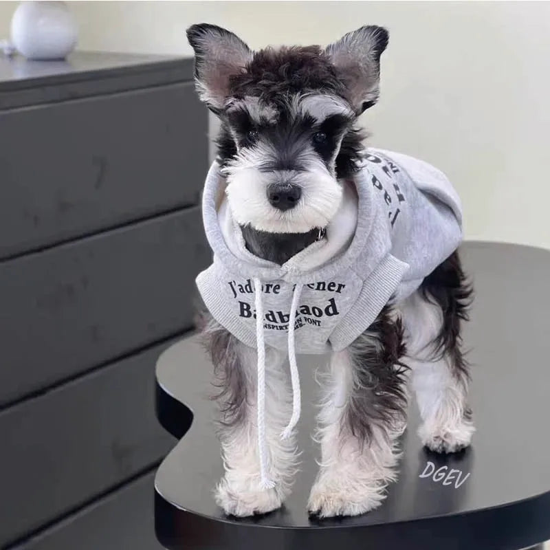 Dog Clothes Winter Dog Hooded Sweatshirt Warm French Bulldog Puppy Coat for Small Medium Dogs Pet Costume Chihuahua Pug