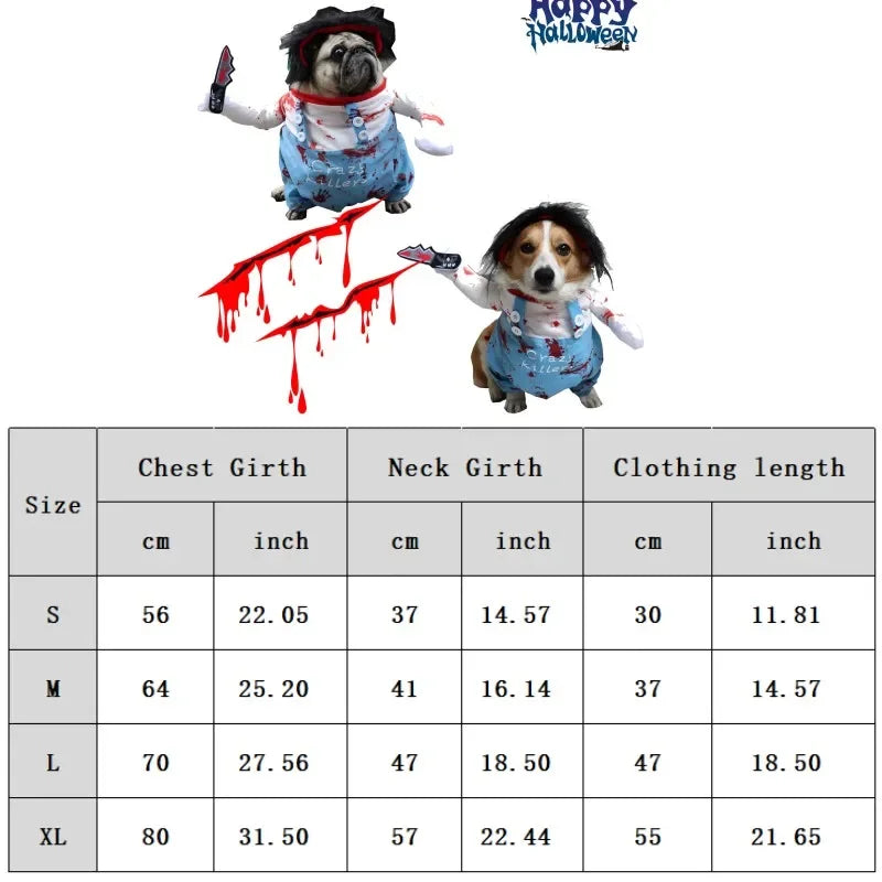 Funny Dog Clothes Sweatshirt Set Cosplay Big Suit Pet Clothes Party Costume Face Cloth Comical Outfits Halloween Dress Jumpsuit