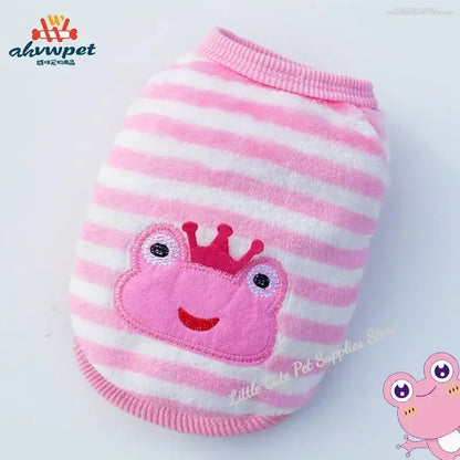 Cute Dog Clothes Winter Vest For Small Dogs Cats Warm Pets Sweater Soft Flannel Puppy Puffer Jacket Dog Accessories Supplies Xxs