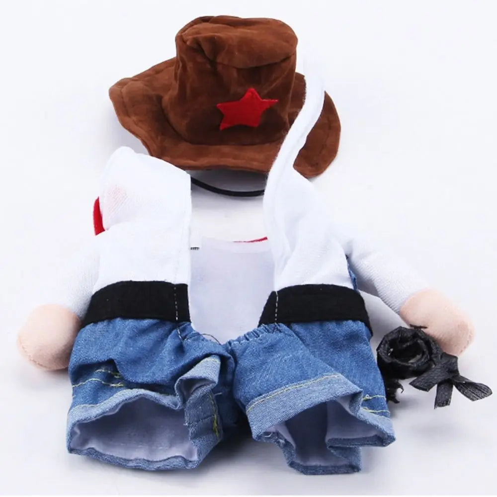 Easy To Wear Halloween Pet Costume Funny Uniform Dog Cosplay Clothing Soft Fabric Pet Supplies Kitten Puppy Costume Animal