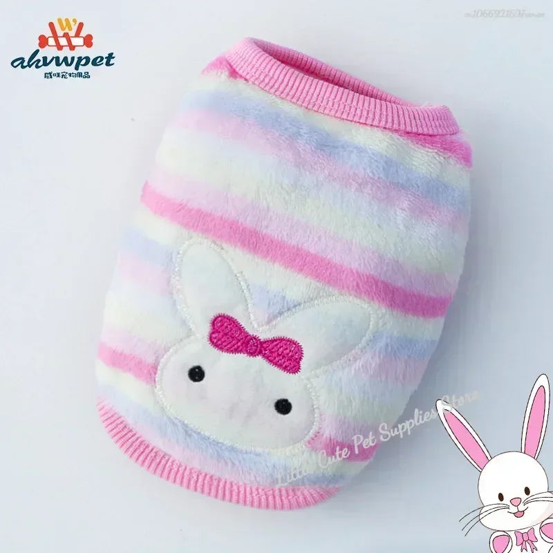 Cute Dog Clothes Winter Vest For Small Dogs Cats Warm Pets Sweater Soft Flannel Puppy Puffer Jacket Dog Accessories Supplies Xxs