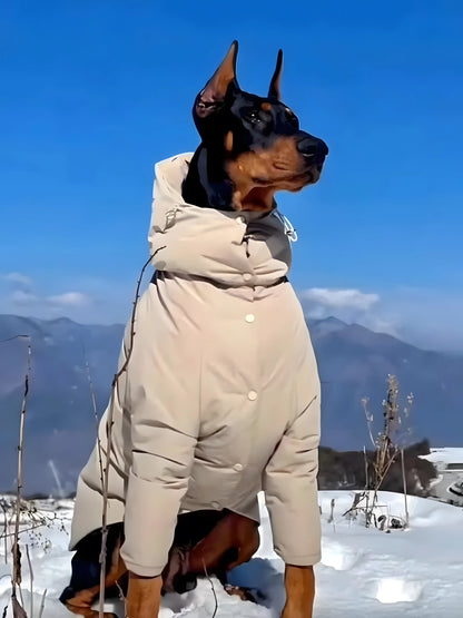 Pet Clothes For Large Dog Winter Warm Big Dog Vest Jacket Waterproof Pet Coat Greyhound Doberman Clothes For Medium Large Dog