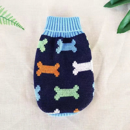 2023 New Arrivals Pet Puppy Clothes Fashion Warm Dog Sweater for Small Dogs Cats Pomeranian Dachshund Autumn Winter Pet Clothing