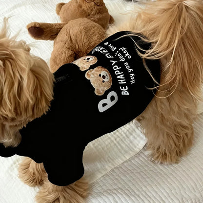 Dog Clothes 2025 Cute Bear Puppy Hoodies Autumn Winter Warm Coat Polo Shirts Cat Clothing Chihuhua Bichon Apparels Dog Pullover