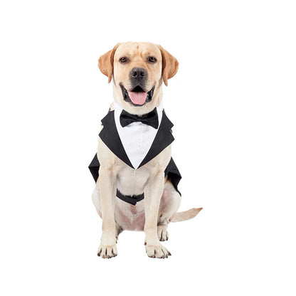 Pet Dog Clothes Fashion Party Show Formal Suit Tie Bow Shirt Wedding Tuxedo Halloween Dress for Small Large Dog Clothes Supplies