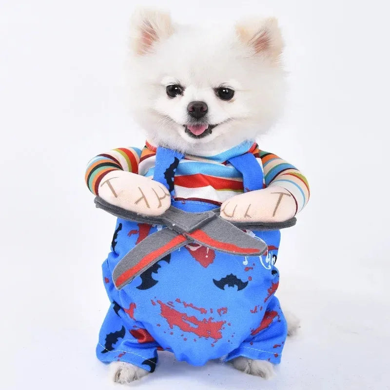 Funny Pet Halloween Dog Clothes Costume Small Dog Jacket Creative Outfit for Teddy Cats  Costume Dog Clothes for Small Dogs