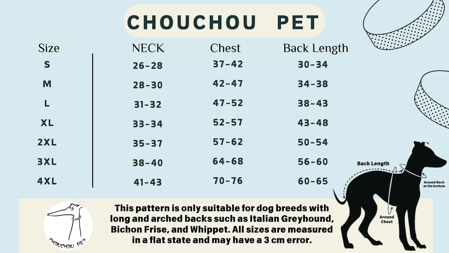 Christmas pet dog clothes suitable for Italian Greyhound Whippet sighthounds as New Year's gifts