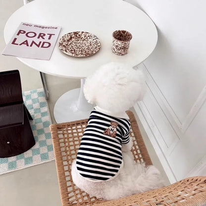 Dog Clothes 2025 Cute Bear Puppy Hoodies Autumn Winter Warm Coat Polo Shirts Cat Clothing Chihuhua Bichon Apparels Dog Pullover